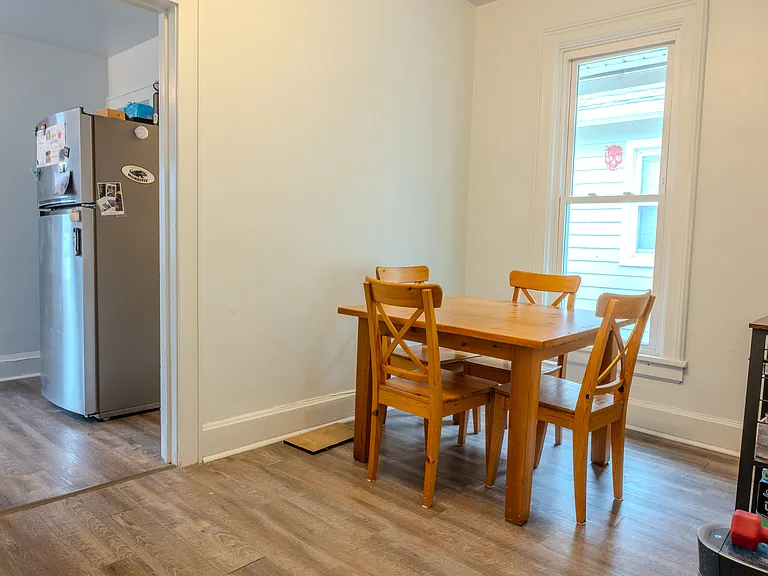 Easy entertaining with this dining room adjacent to the kitchen.