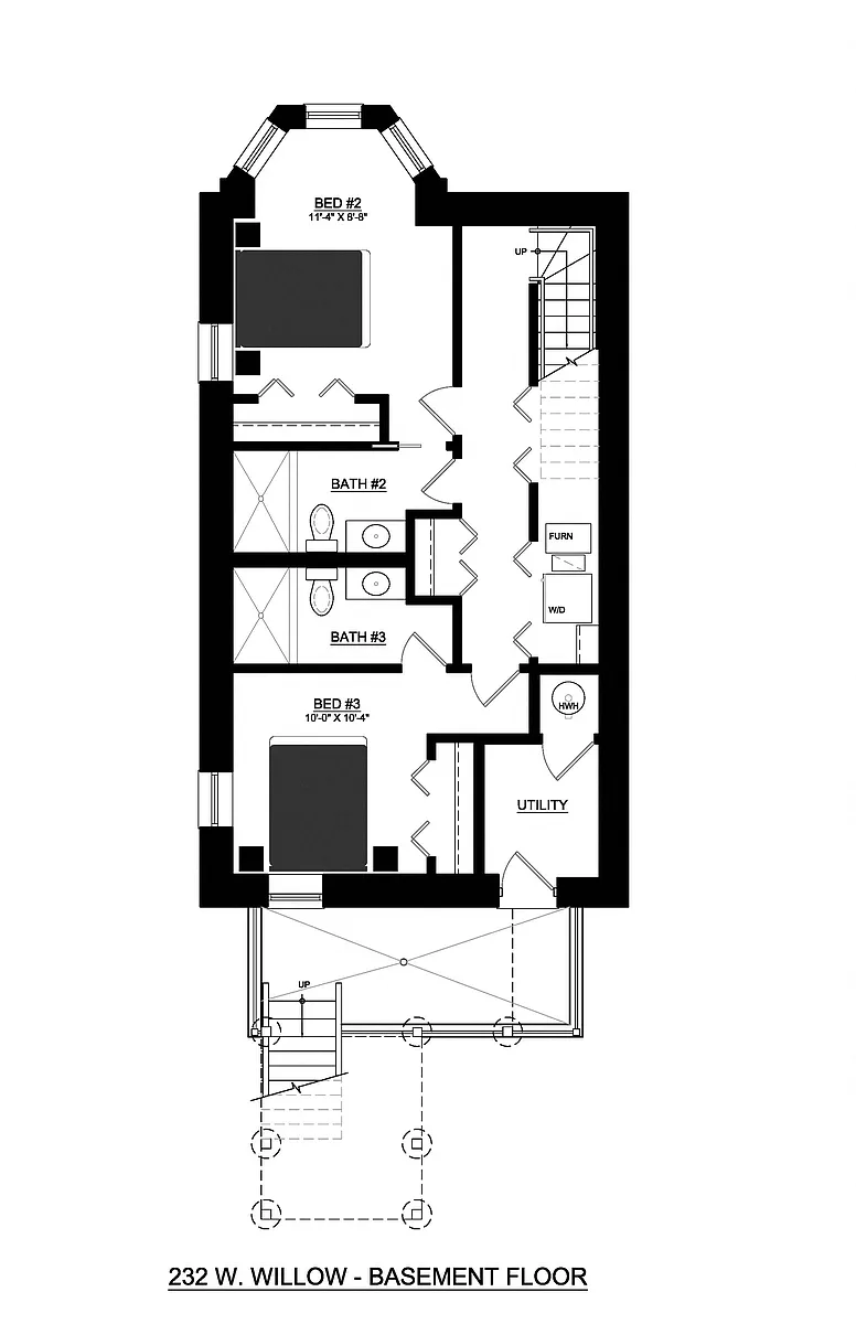 Floor plan Three Bedroom (Three Bath)