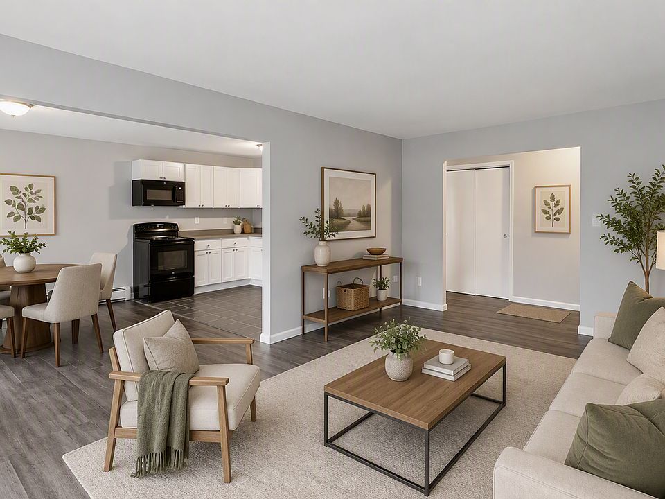 Staged Living room & Kitchen