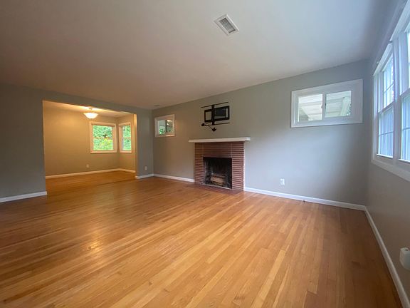 family room opens to dining area