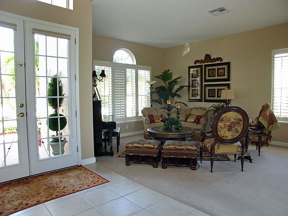 Living room off of entrance