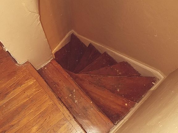 Spiral staircases throughout the house