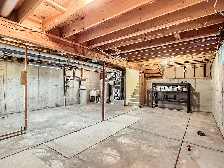 unfinished basement