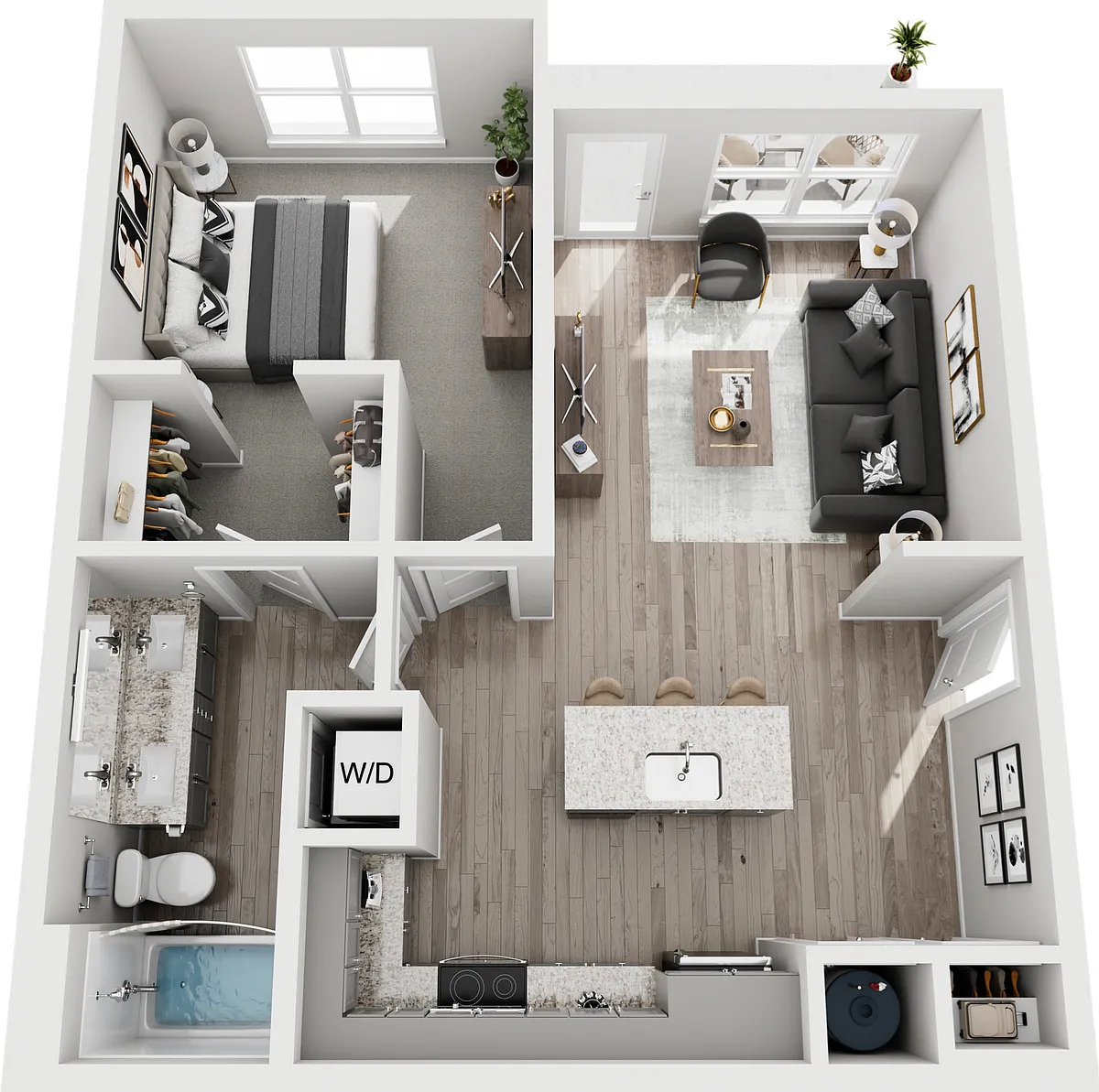 Floor plan Apartment - 1 Bed