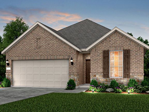 The Fox Hollow, a two-story home with 2-car garage, shown as Home Exterior B