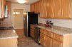 Granite tile and Stainless steel appliances
