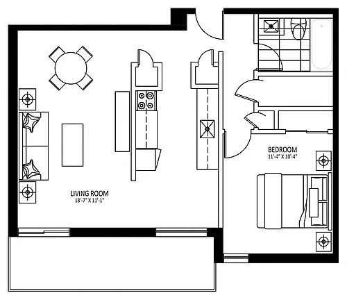 Floor plan 709