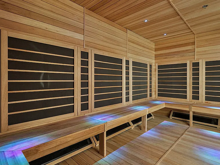 Infrared Sauna Color Lights On