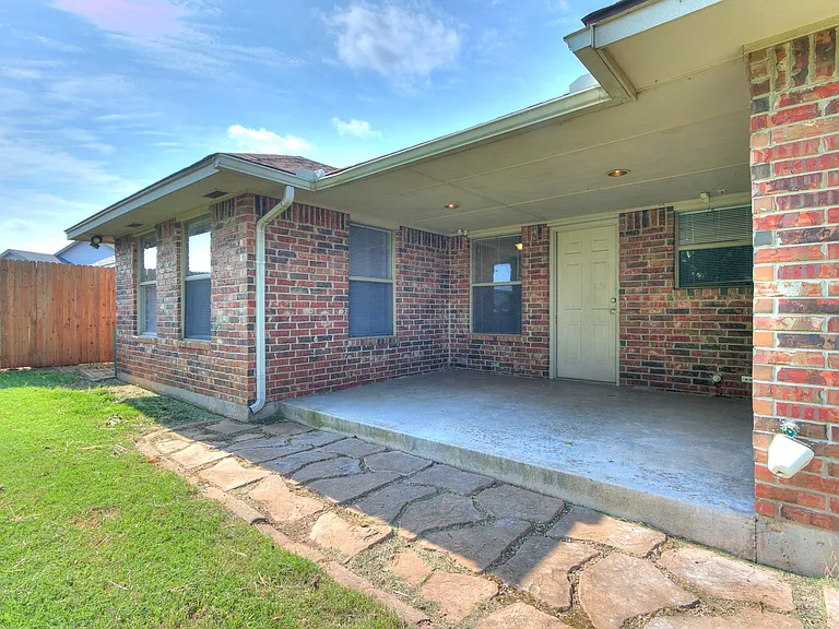 Rear of house