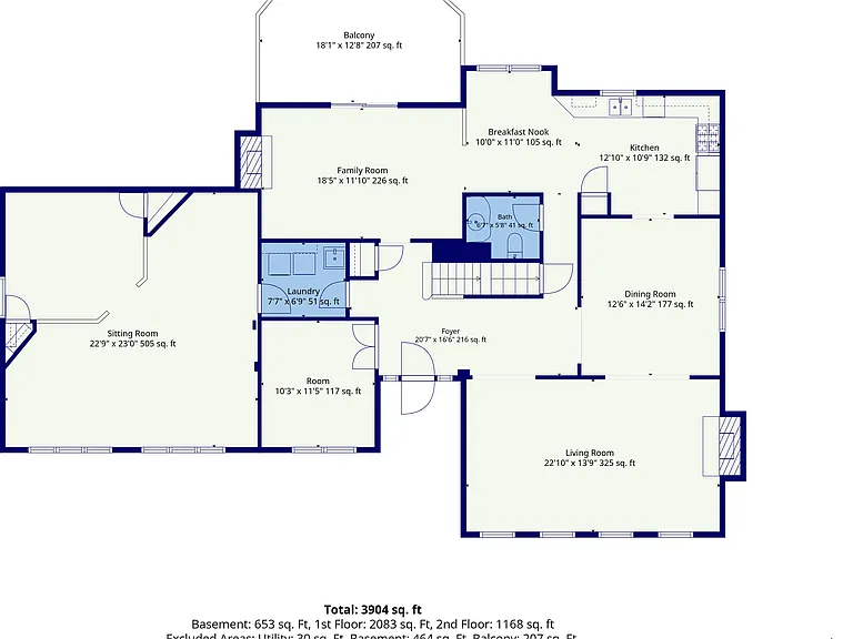 Main Level Floor Plan