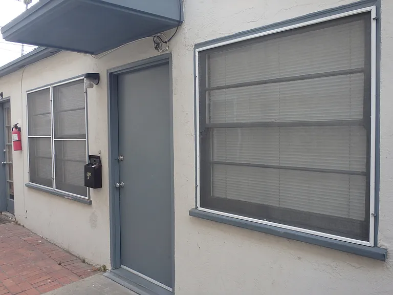 entrance to unit