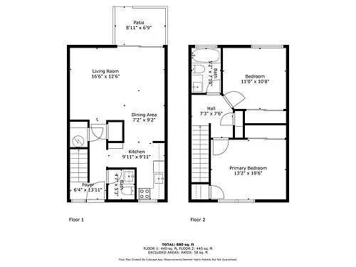 Floor plan 2 Bedroom - Carpet