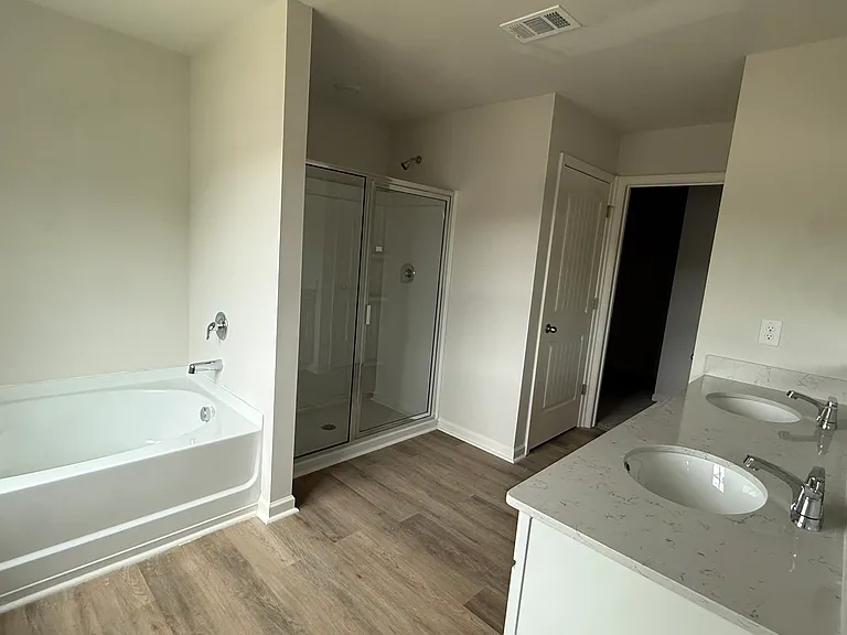 Master Bath with two Vanity and standing shower