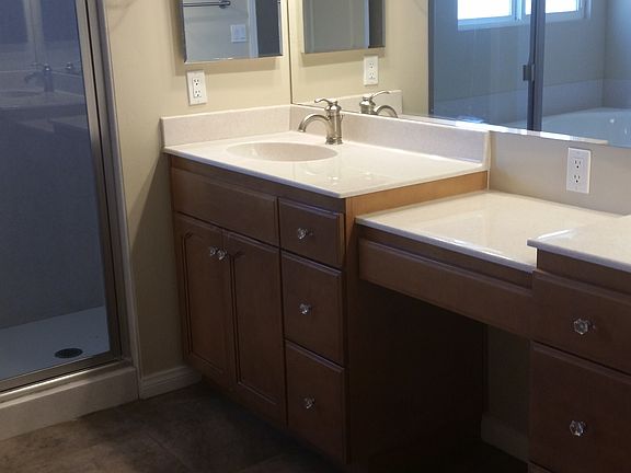 Huge master bath with double sinks sunken jacuzzi tub and se