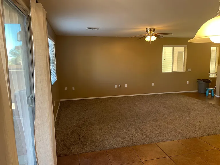 Great room area off kitchen downstairs