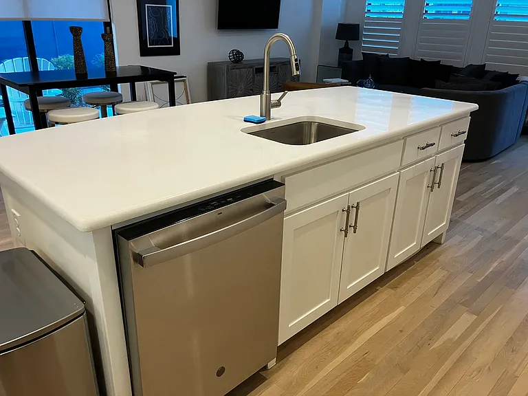 kitchen island ready for your first entertaining event