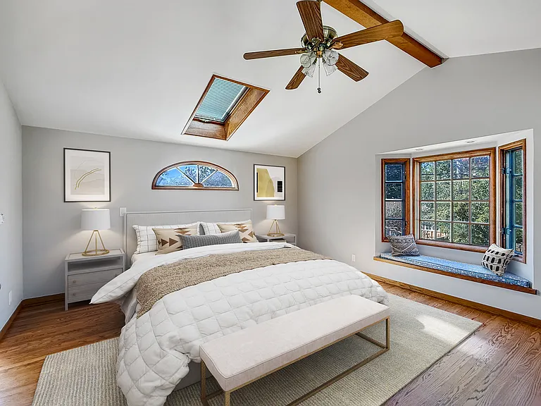 Upstairs Primary Bedroom - Virtually Staged