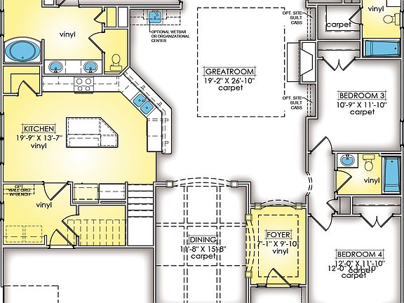 Azalea Main Level 2 ELEVATIONS B3, D3 E7