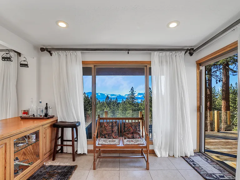 Sliding doors out to the deck