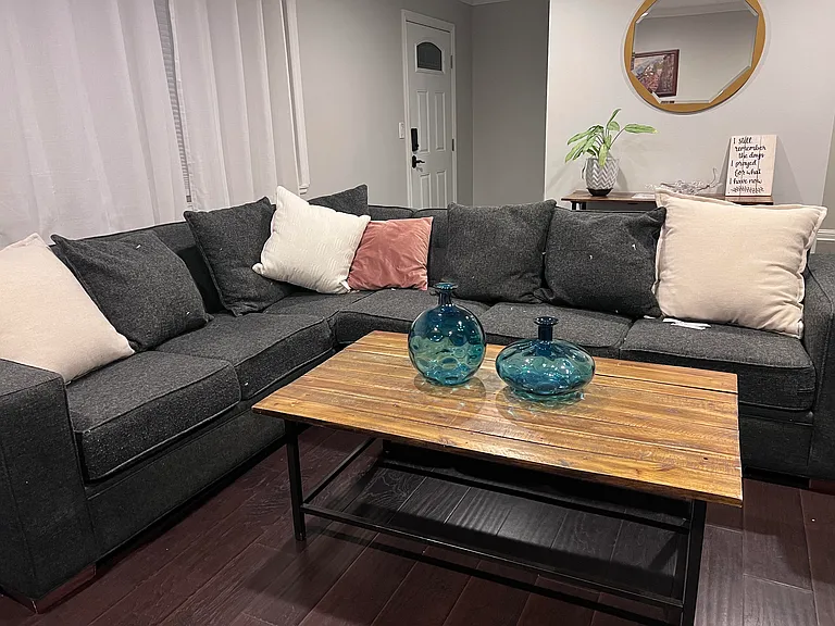 View of Living Room and main door