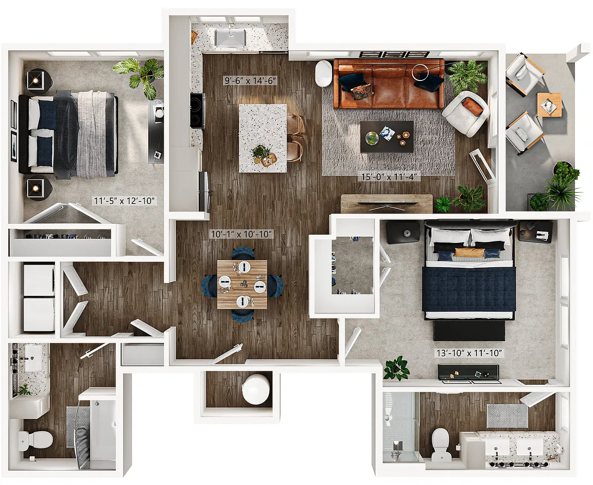 Floor plan B1