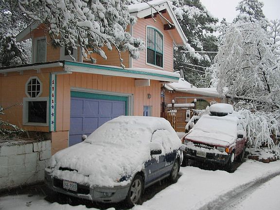 Exterior with Colorado Snow!