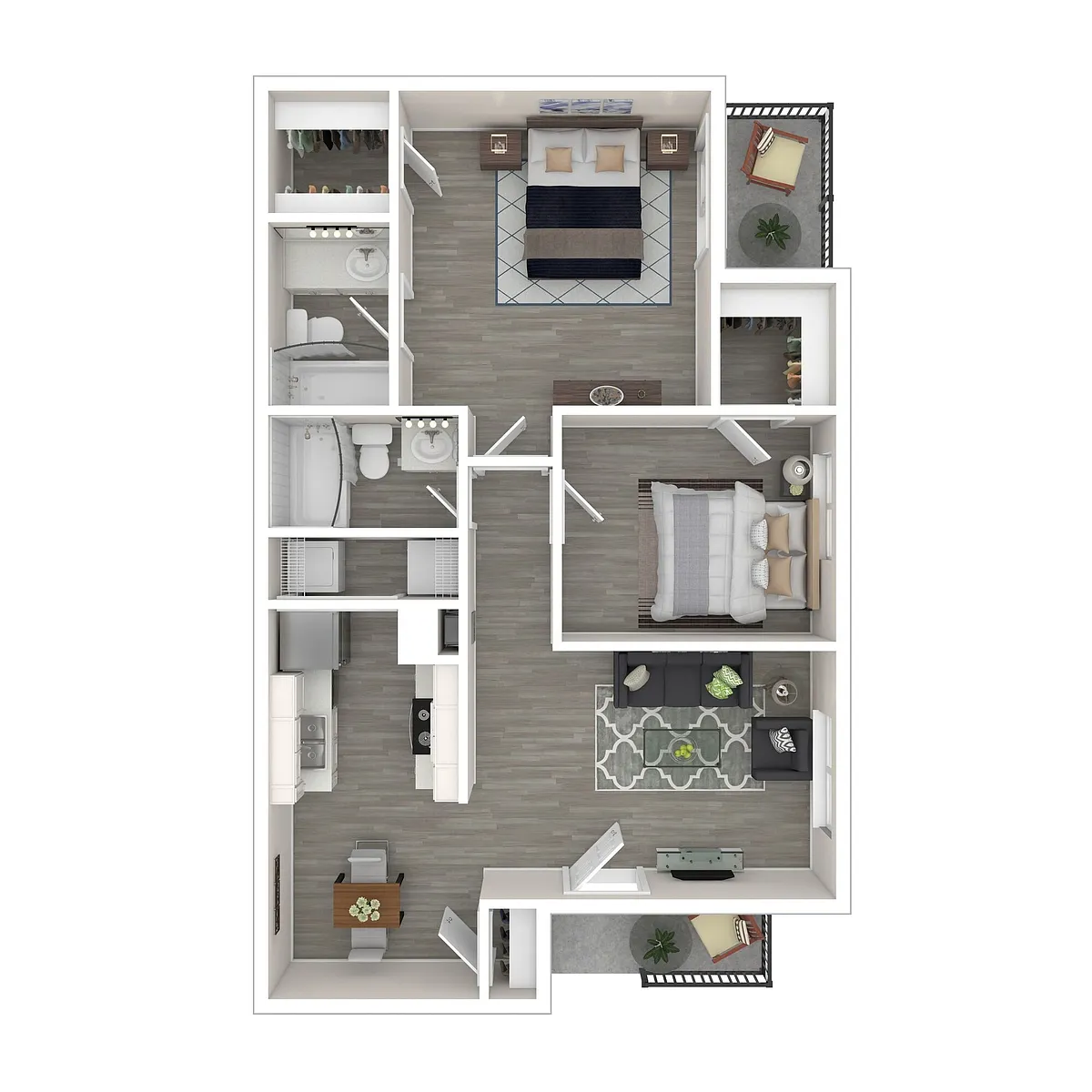 Floor plan Two Bedroom