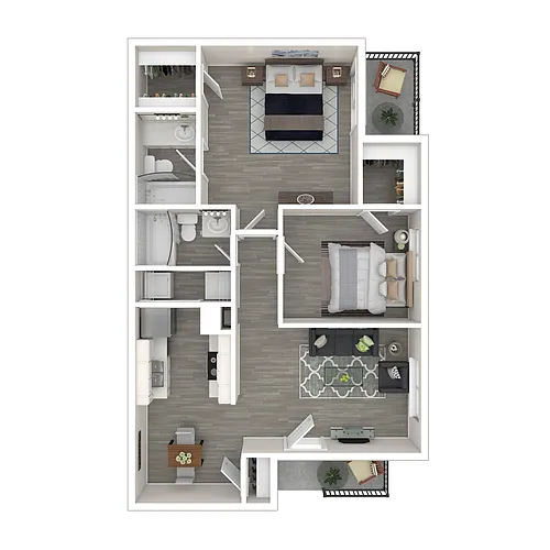 Floor plan Two Bedroom