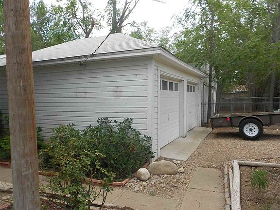 Detached double garage