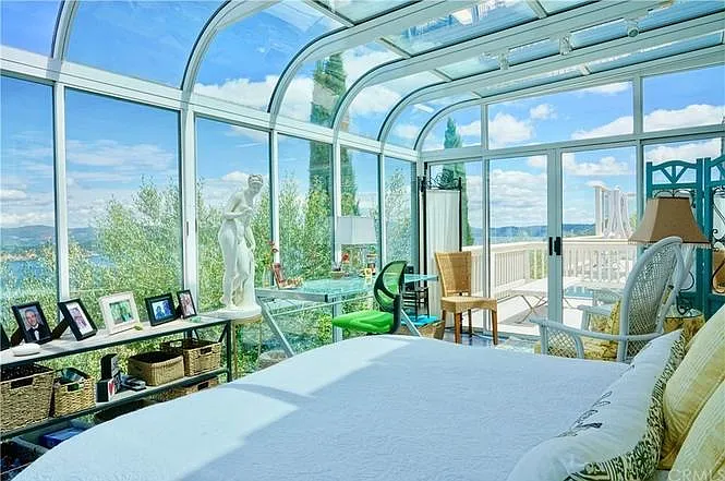 Glass bedroom