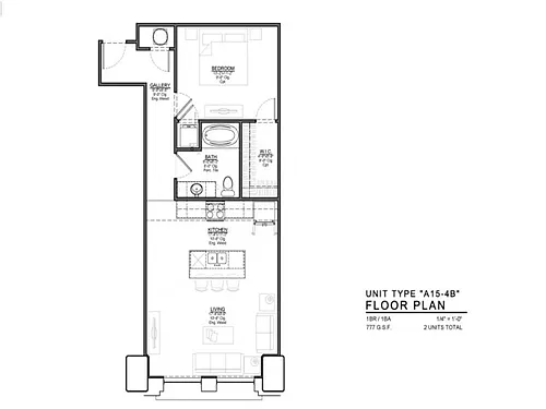 Floor plan A15-4B