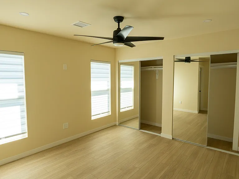 Master bedroom w/double closets