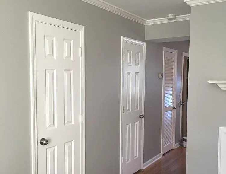 downstairs hall new paint