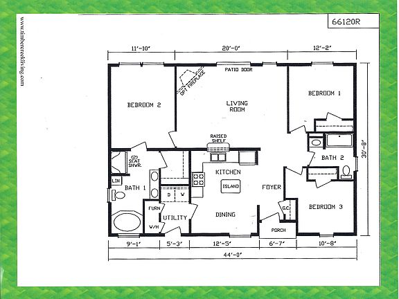 Floor Plan w/2 c.garage