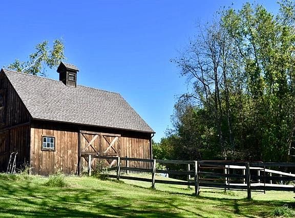 barn and paddock