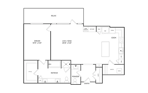 Floor plan 1E4