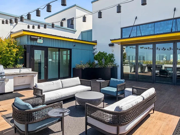 Rooftop Lounge with Grilling Area