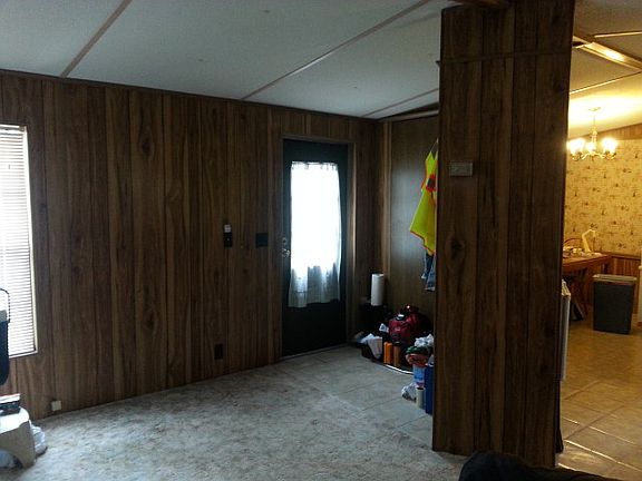 Front entrance with closet