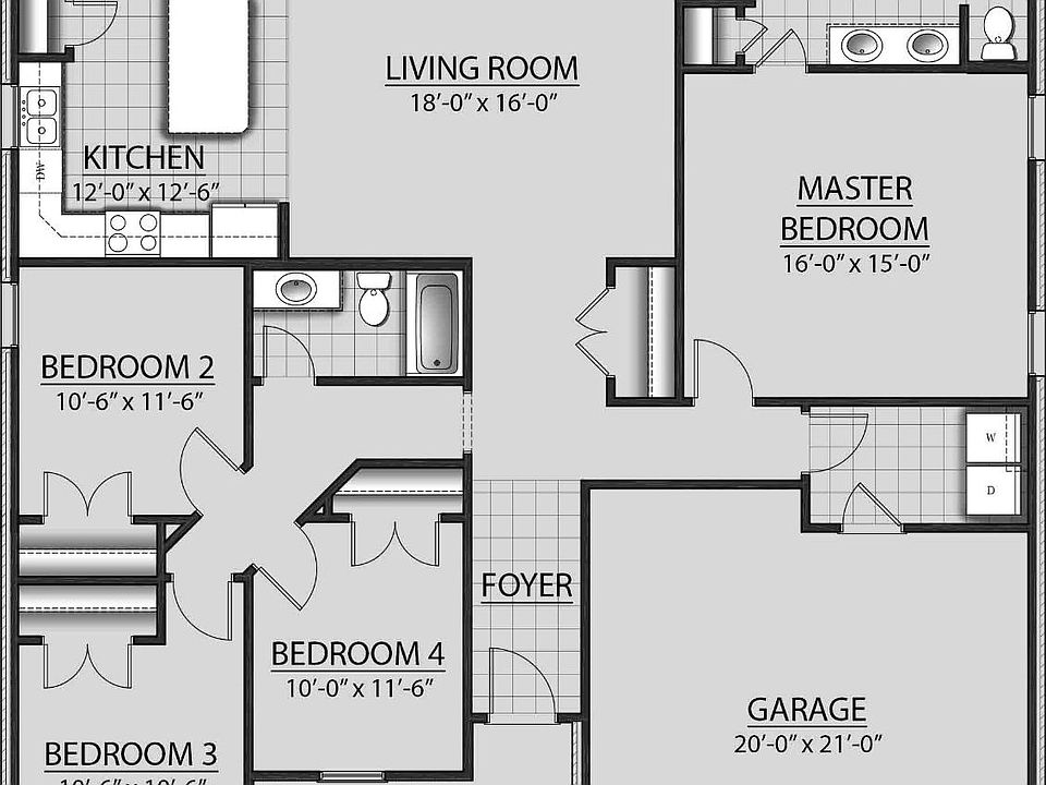 Ravenswood IV A - Floor Plan - Open floor plan