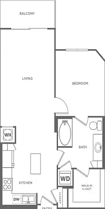 One Bedroom One Bath (746 SF) One Bedroom One Bath (746 SF)