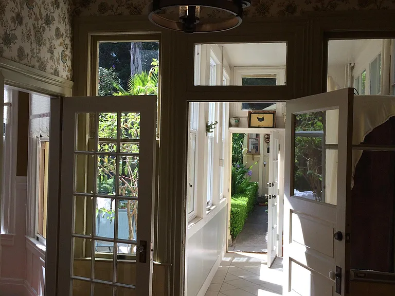 sun porch from kitchen view