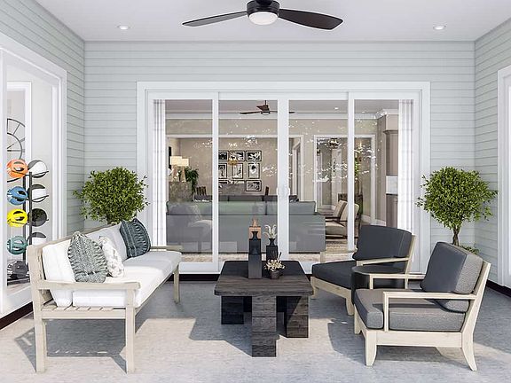 McLean South Shore Plan 2 Covered Outdoor Living Space