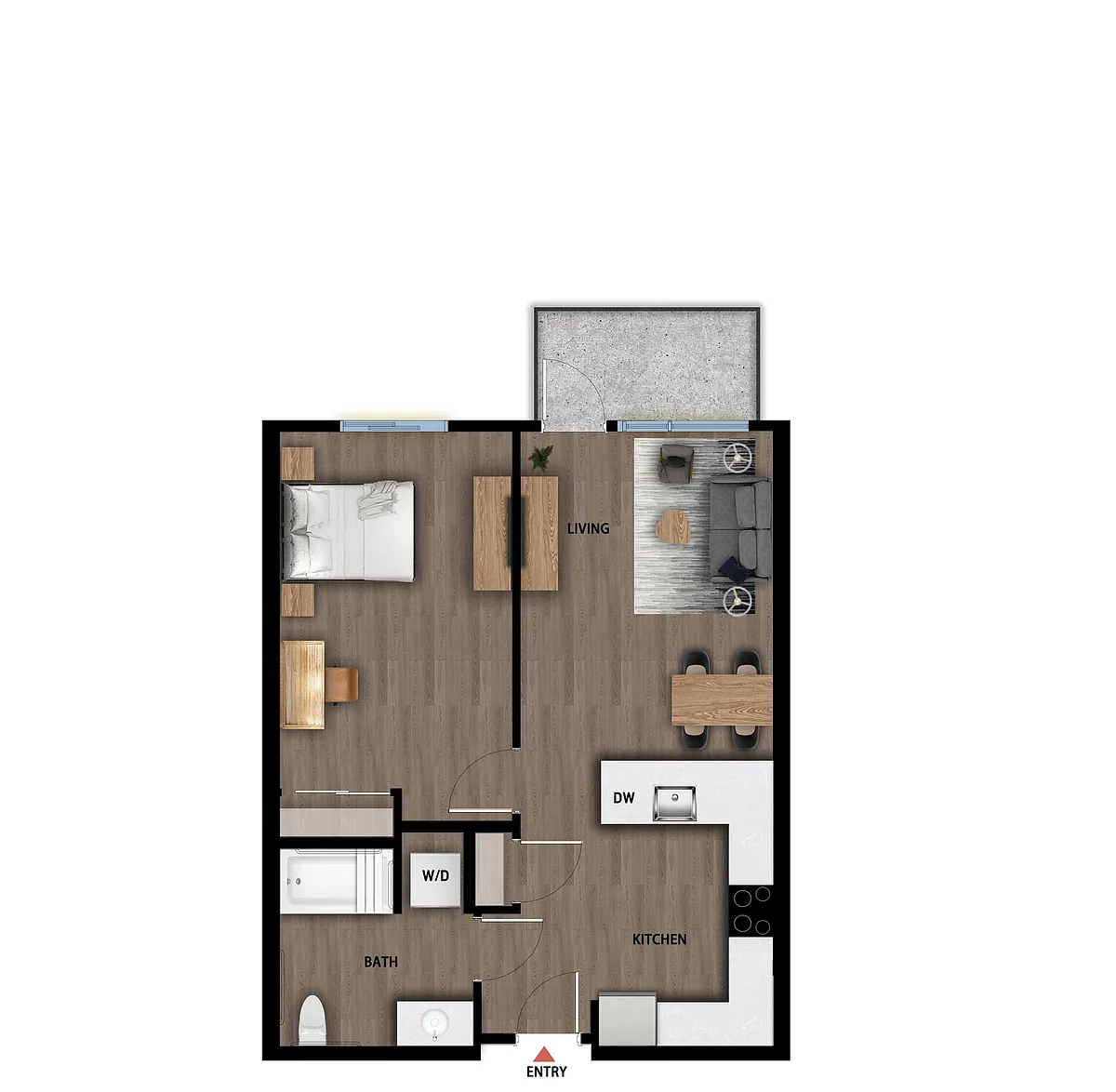 Floor plan A2 - ADA