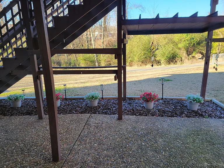 From the front door