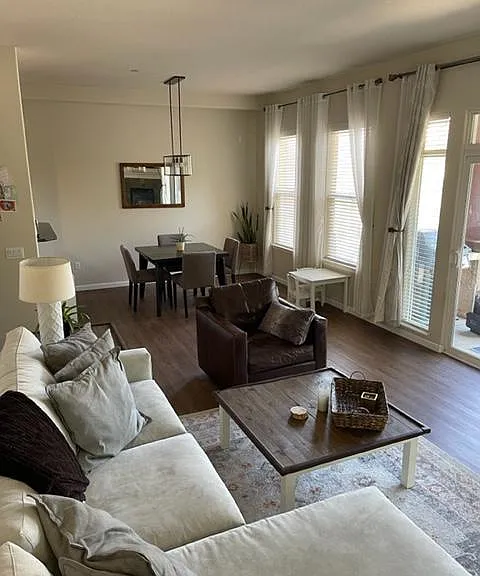 Family room looking into dining room