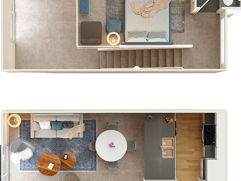 A2 - 1x1 Floor Plan A2 - 1x1 Floor Plan