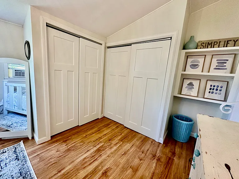 Bedroom double closets