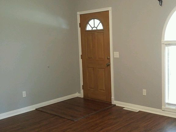 Front door in living room