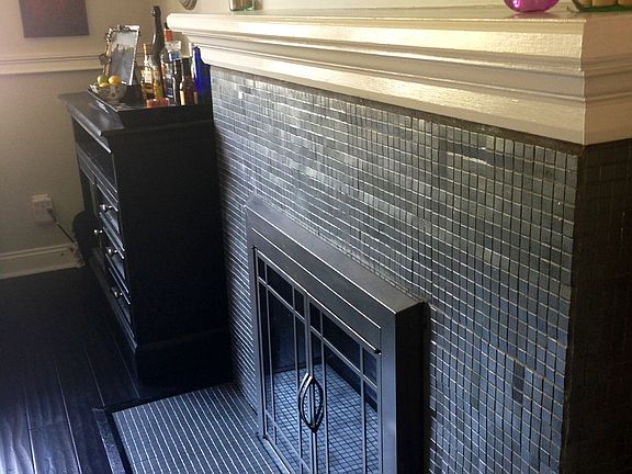 Custom fireplace surround