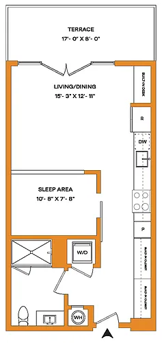 Floor plan Studio-S2-T Mason